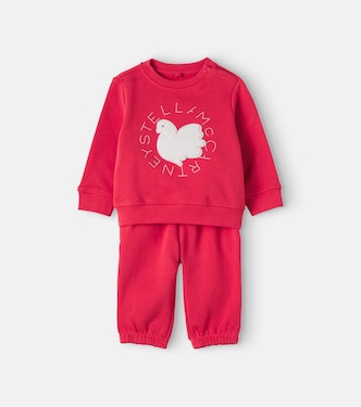 Baby cotton sweatshirt and sweatpants set | Stella McCartney Kids