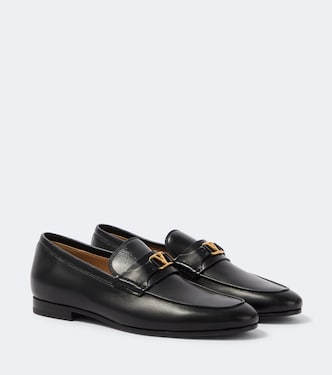 VLogo leather penny loafers | Valentino Garavani