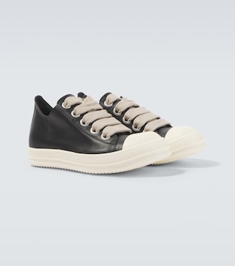 Jumbolace leather low-top sneakers | Rick Owens