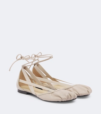 Pedille leather ballet flats | Lemaire