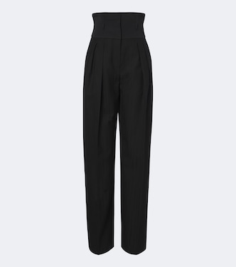 Pinstripe virgin wool wide-leg pants | Dolce&Gabbana