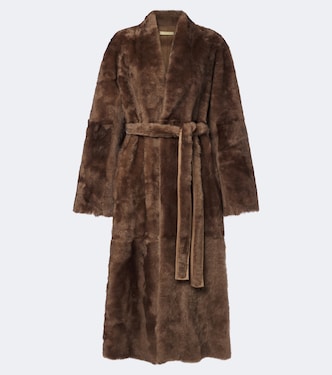 Davos shearling wrap coat | Nour Hammour