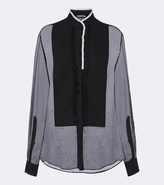 Sheer silk chiffon blouse | Tom Ford