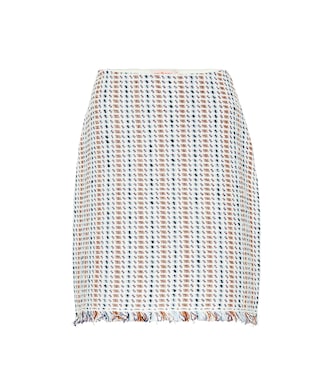 Falda de lino y algodón Hollis | Tory Burch