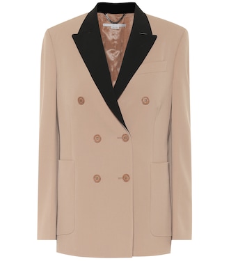 Stretch-wool double-breasted blazer | Stella McCartney