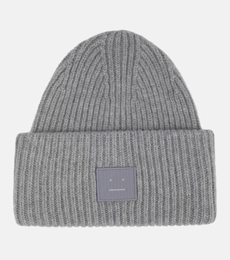 Pansy ribbed-knit beanie | Acne Studios