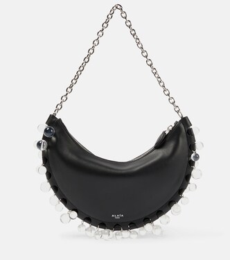 Le Demi-Lune Small leather shoulder bag | Alaïa
