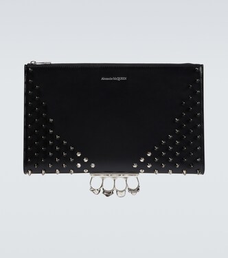 Verzierte Clutch aus Leder | McQueen