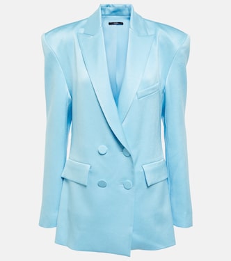 Wells crêpe satin blazer | Alex Perry