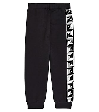Printed cotton fleece sweatpants | Versace Kids