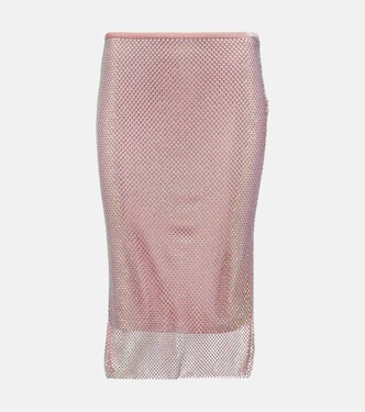 Fishnet embellished midi skirt | Sportmax