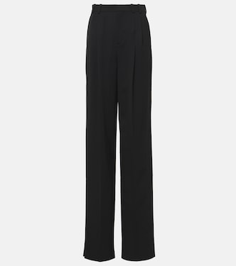 High-rise wool wide-leg pants | Saint Laurent