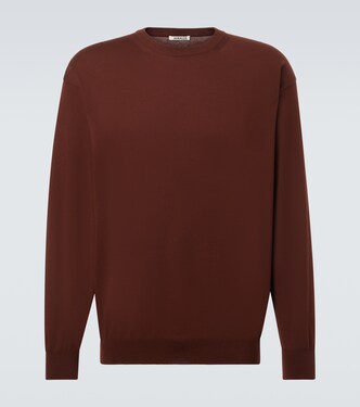 Knitted cotton sweatshirt | Auralee