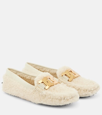 Kate羊毛皮乐福鞋 | Tod's