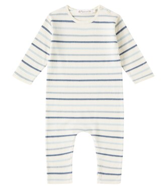 Baby Carl striped cotton onesie | Bonpoint