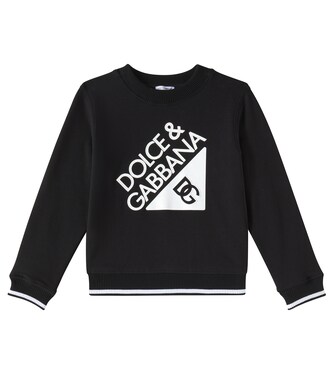Logo cotton jersey sweatshirt | Dolce&Gabbana Kids
