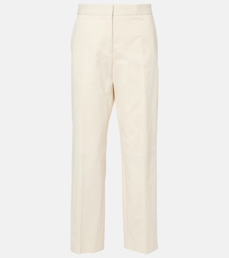 Pantalon droit raccourci en coton | Jil Sander