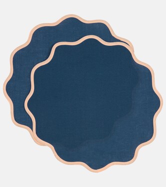 Set de 2 manteles Cloud de lino | La DoubleJ