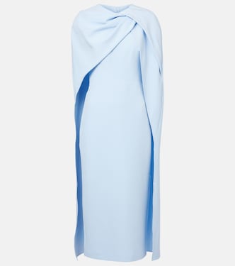 Oria caped crêpe cocktail dress | Safiyaa