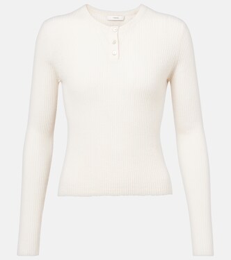 Cashmere and silk Henley shirt | Vince