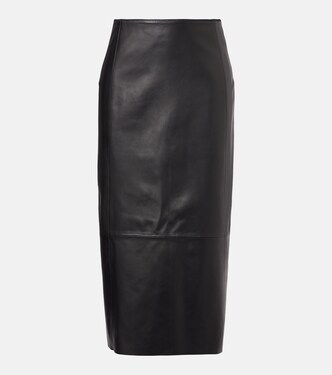 Leather pencil skirt | Vince