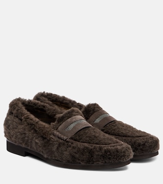 Monili shearling loafers | Brunello Cucinelli