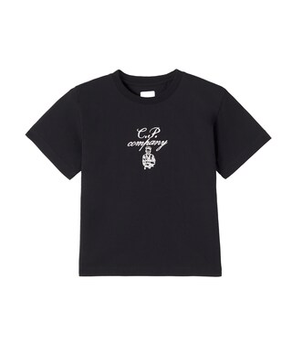 Logo embroidered cotton jersey T-shirt | C.P. Company Kids