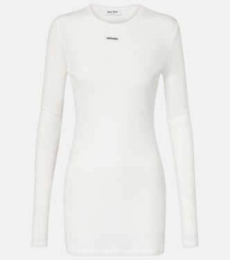 Minikleid aus Baumwoll-Jersey | Miu Miu