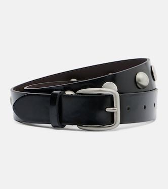 Studded leather belt | Nour Hammour