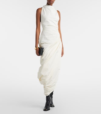 Dora asymmetric midi dress in white - Altuzarra