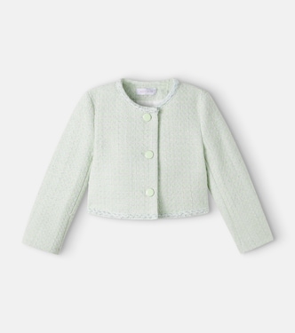 Bon Ton cotton-blend bouclé jacket | Monnalisa