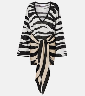 Knitted zebra-print minidress | The Attico