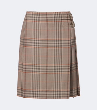 Burberry Check wool miniskirt | Burberry