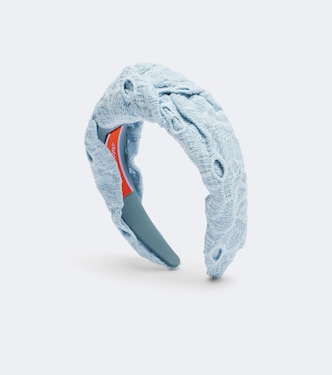 Knotted printed cotton headband | La DoubleJ