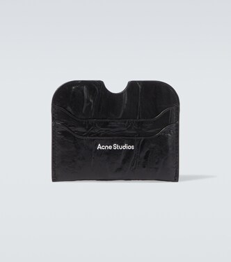 Croc-effect leather card holder | Acne Studios