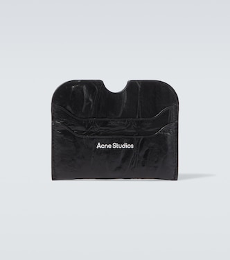 Croc-effect leather card holder | Acne Studios