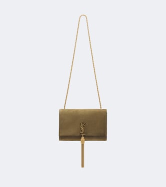 Schultertasche Kate Small aus Veloursleder | Saint Laurent