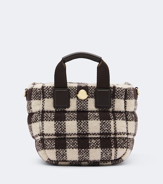 Caradoc Mini checked canvas tote bag | Moncler