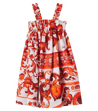 Printed cotton dress | Dolce&Gabbana Kids