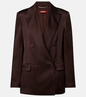 Arca double-breasted satin blazer | Max Mara