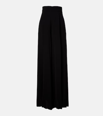 Pantalones anchos Elegante de crepé cady | Max Mara