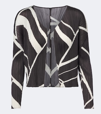 Cárdigan Fold Line estampado plisado | Pleats Please Issey Miyake
