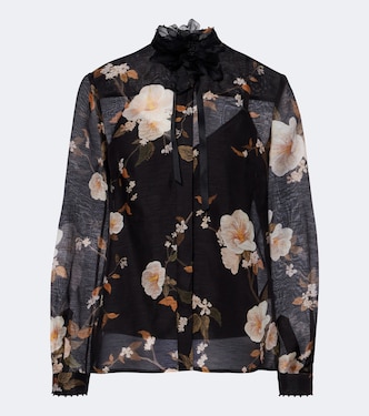 Bluse Ascent aus Leinen und Seide | Zimmermann