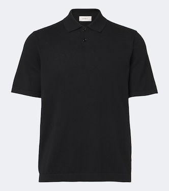 Keir cotton and cashmere polo shirt | Lisa Yang
