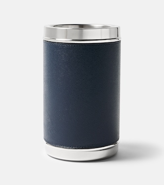 Ocean steel and leather bottle cooler | Giobagnara