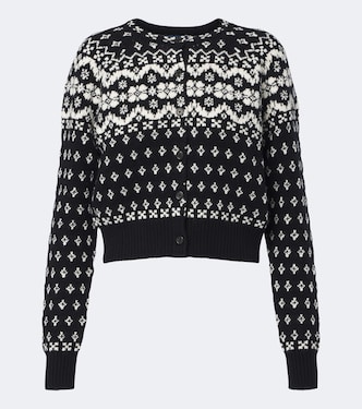 Jacquard wool, cotton, and alpaca cardigan | Polo Ralph Lauren