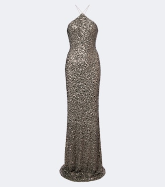 Sequined halterneck gown | The Sei