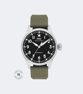 Certified Pre-Owned Uhr Pilot aus Edelstahl und Leder | IWC Schaffhausen
