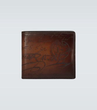 Makore Scritto leather card holder | Berluti