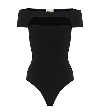 Talie cutout off-shoulder bodysuit | Khaite